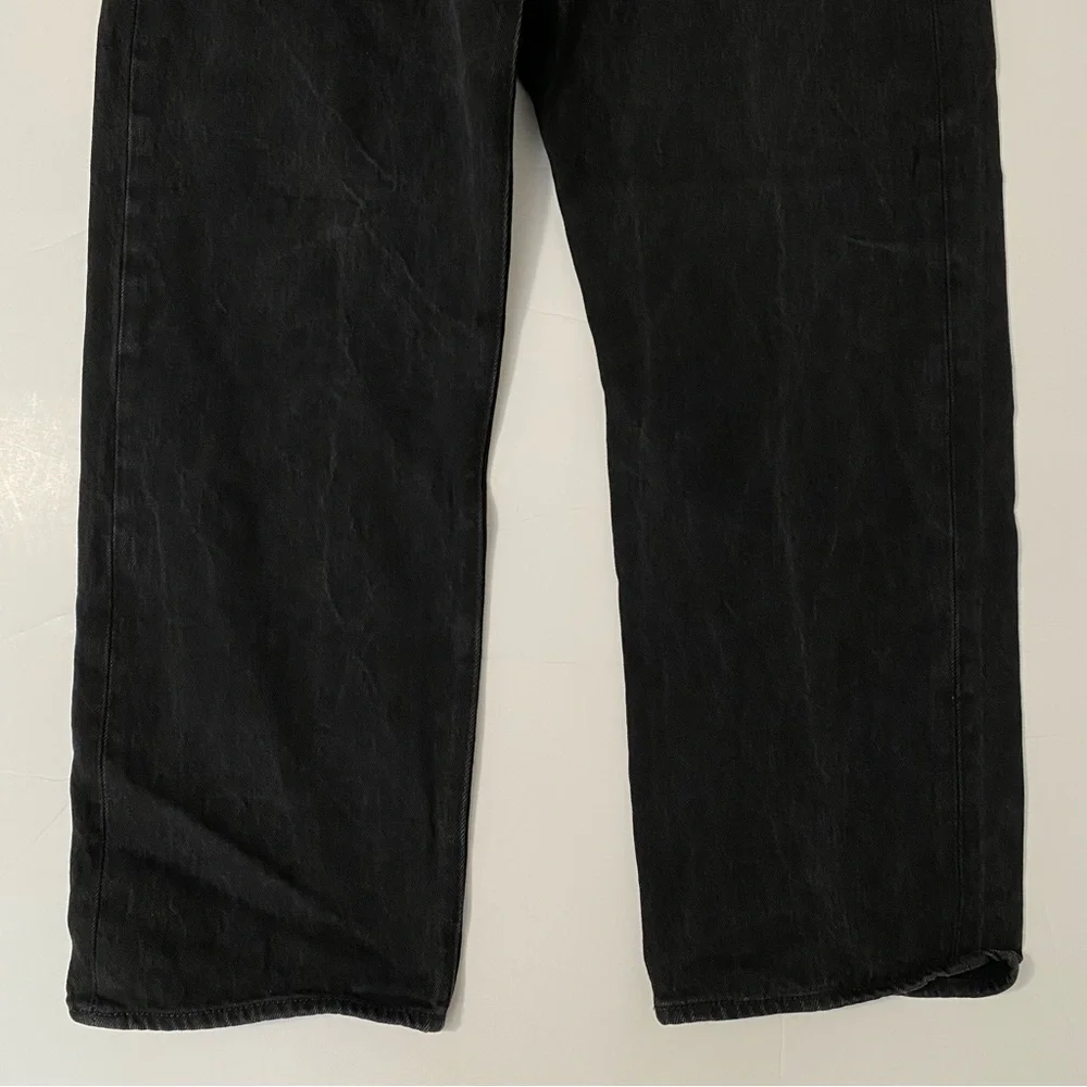 Levi’s Men’s 501 Straight Leg Black Denim Jeans 40x30 Grunge Streetwear
